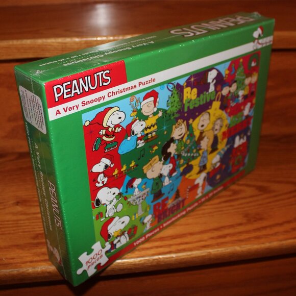 3/$55❤️new sealed PEANUTS A Very Snoopy Christmas Puzzle 1000 pcs Charlie Brown - Picture 7 of 7